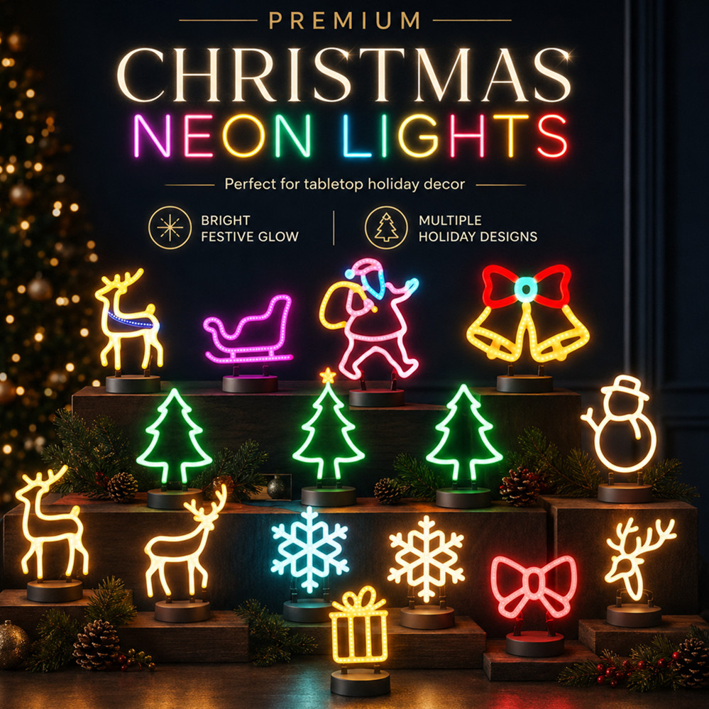 Lighting Christmas Decor - Рождественское украшение: светодиодная неоновая вывеска в