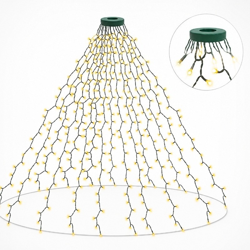 Lighting Christmas Decor - Водонепроницаемые USB-гирлянды со светодиодами, 8 режимов