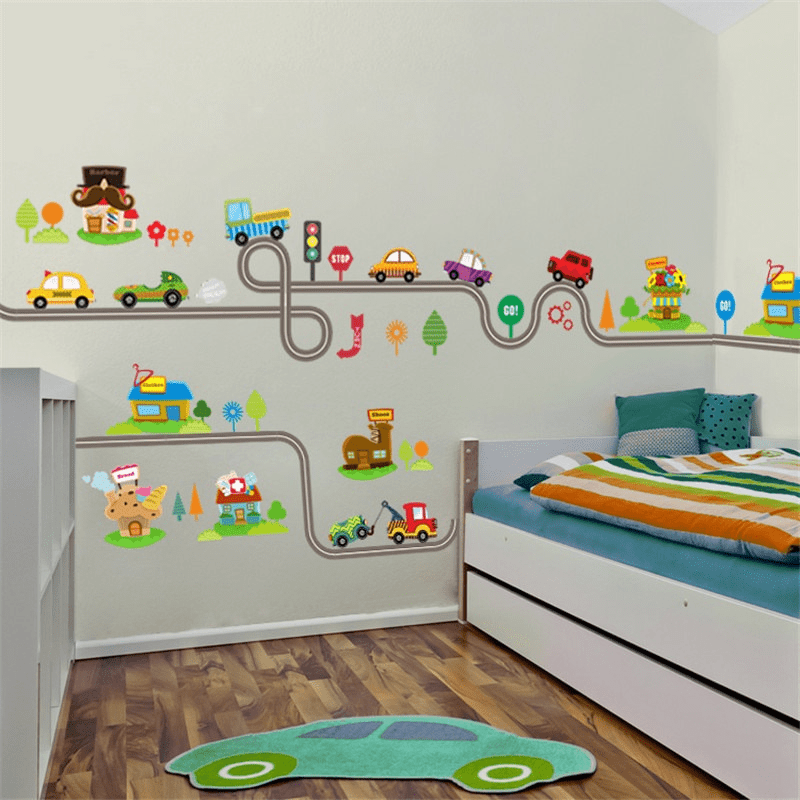 Lighting Mcqueen Bedroom Decor - 2 шт./компл. Наклейки на стену с