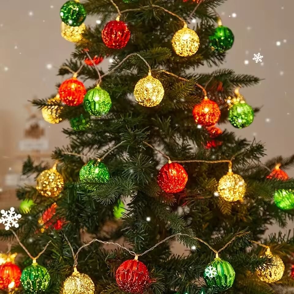 Lighting Christmas Decor - Рождественские декоративные гирлянды 1,5 м, 10