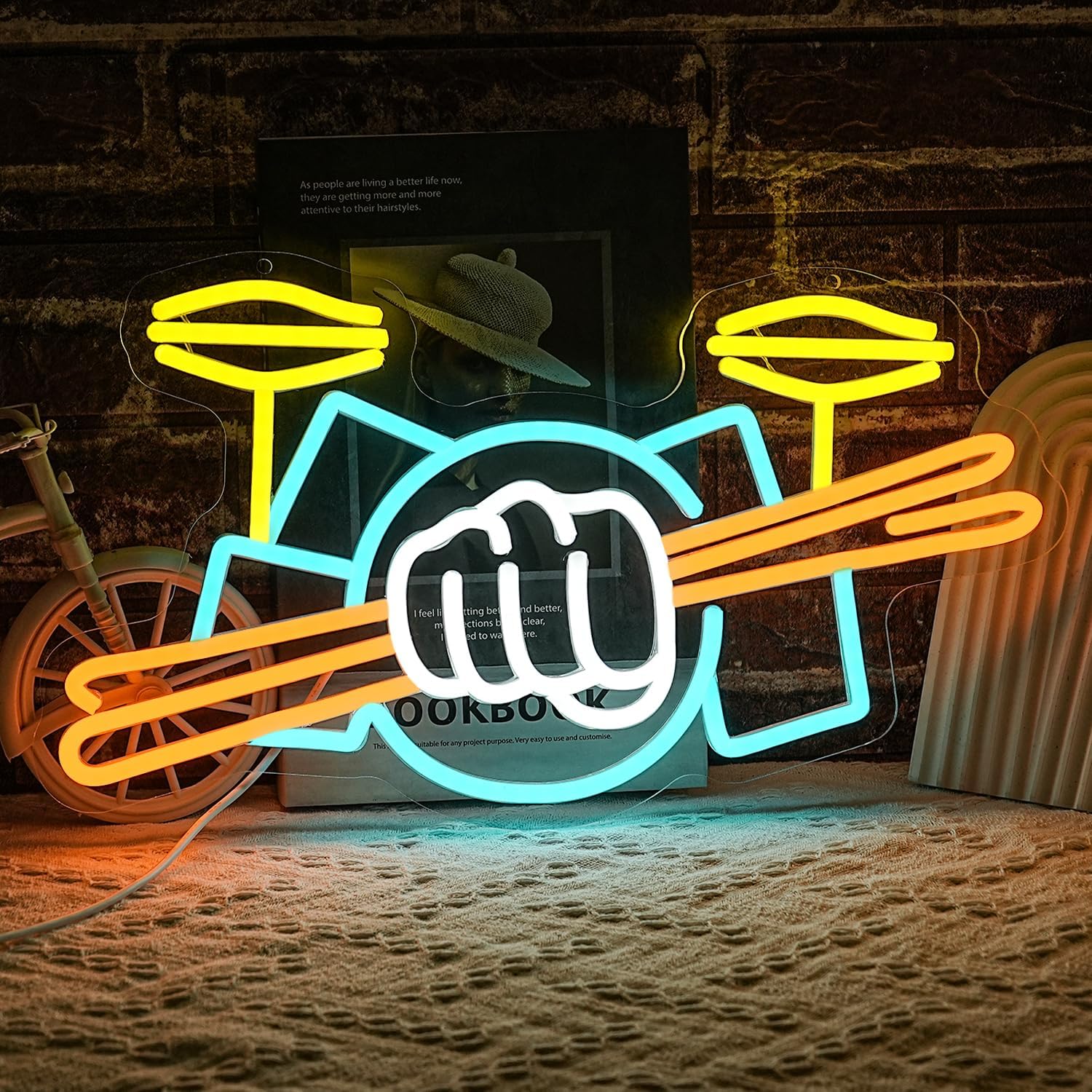 Неоновая вывеска «Барабанная у – обзор и цена Lighting Decoration Ideas