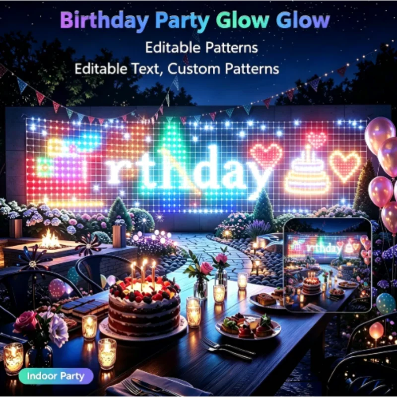 Светодиодные сетчатые гирлянды – обзор и цена Lighting Christmas Decor