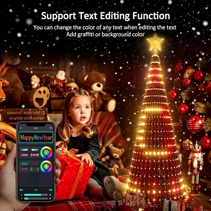 Умная RGB-гирлянда для верхушк – обзор и цена Lighting Christmas Decor