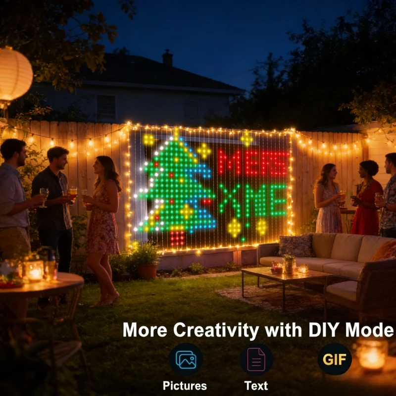 Умные светодиодные занавески н – обзор и цена Lighting Christmas Decor