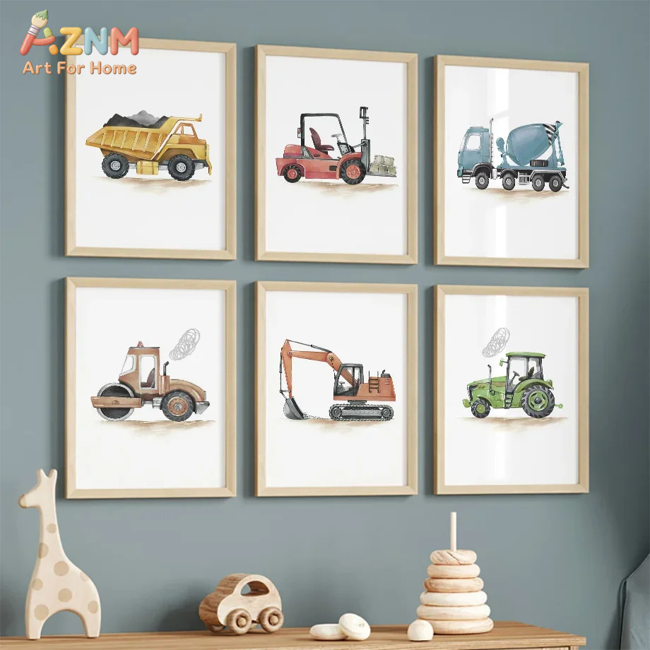 Набор из 6 постеров в скандина – обзор и цена Lighting Mcqueen Bedroom Decor
