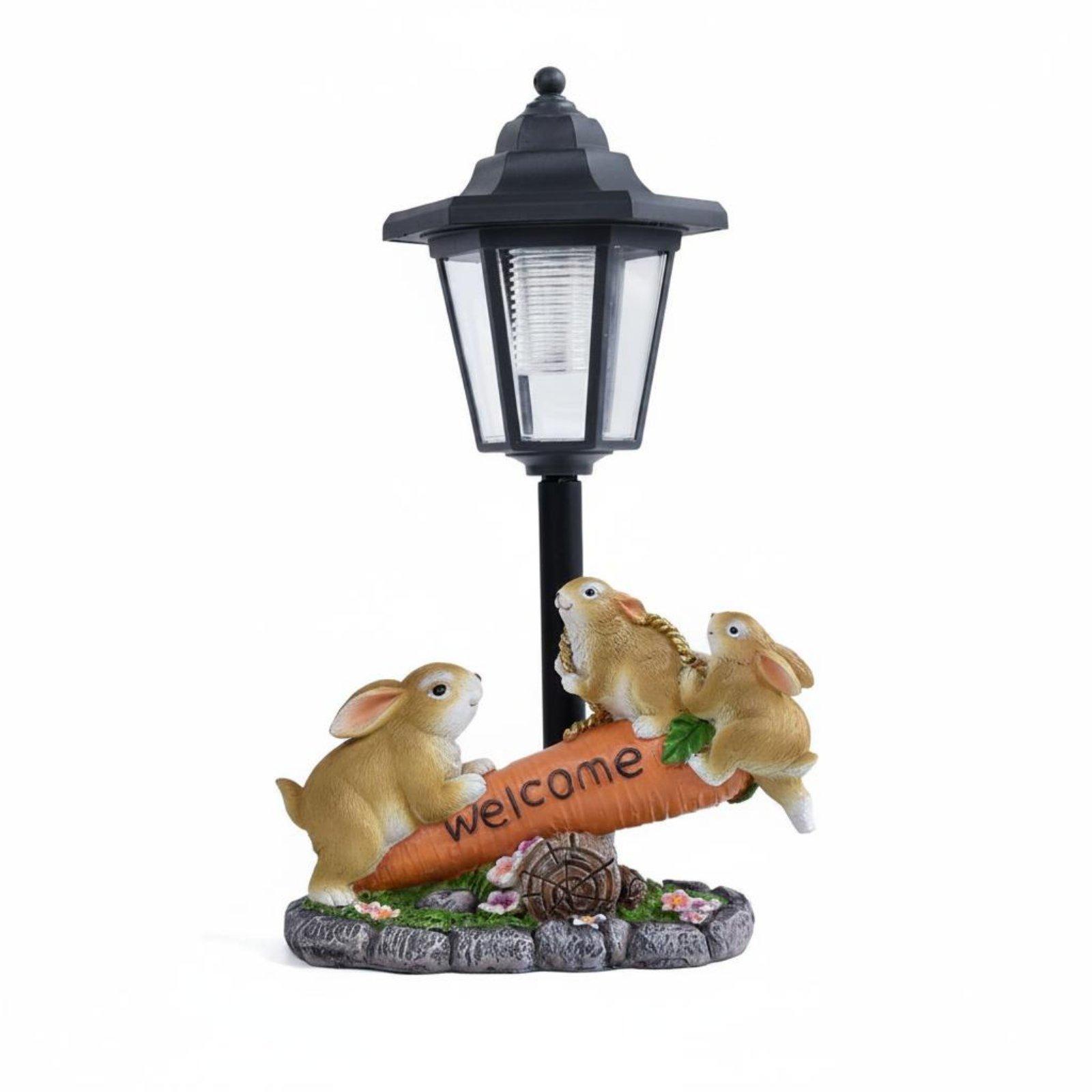 Солнечная статуэтка кролика, д – обзор и цена Lighting Decoration Ideas