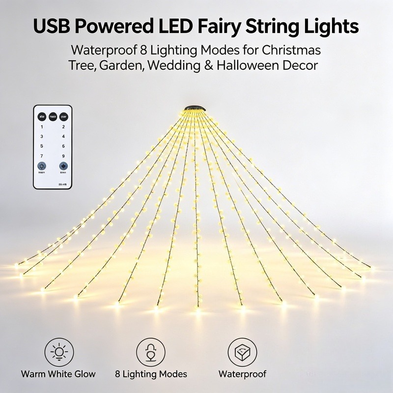 Светодиодные гирлянды USB, вод – обзор и цена Lighting Christmas Decor