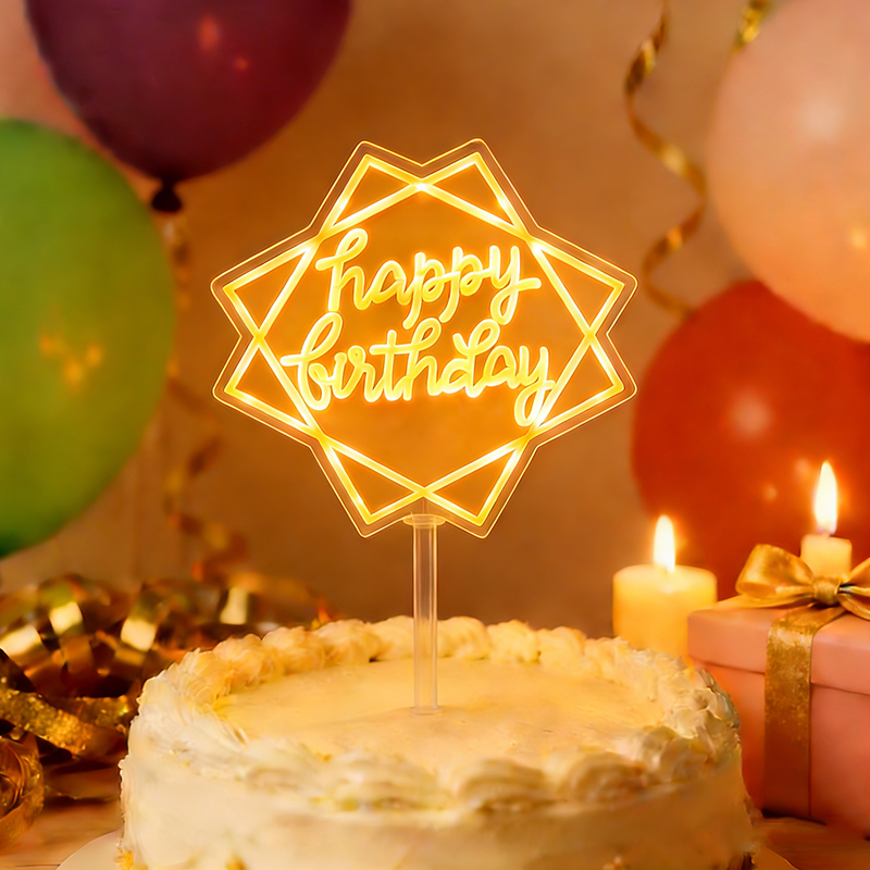 Светодиодный топпер для торта  – обзор и цена Up Lighting Decor