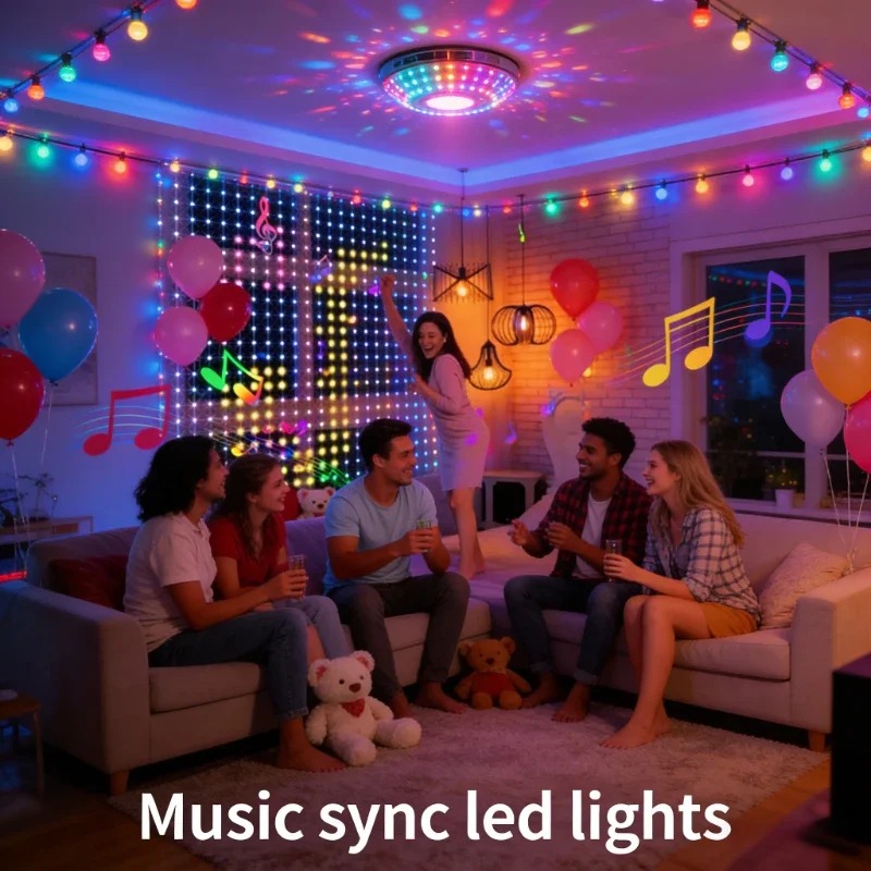 Светодиодные занавески с управ – обзор и цена Lighting Christmas Decor