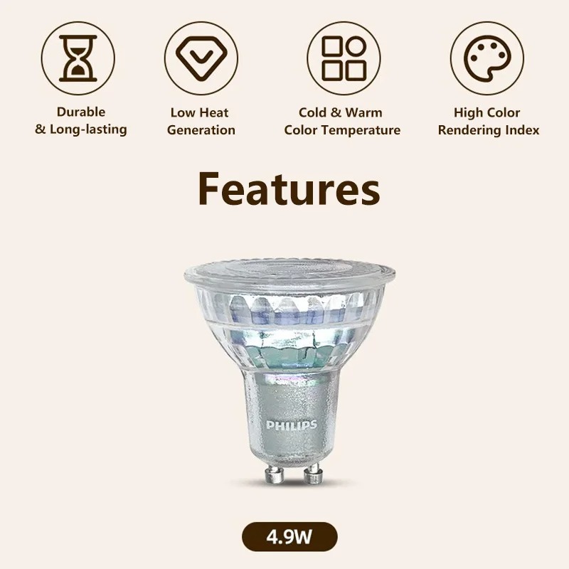 Philips GU10 PAR16 Essential C – обзор и цена Philips Bulb Led Classic